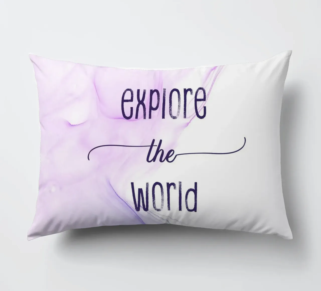 Explore the world | floating colors cuscino da Melanie Viola