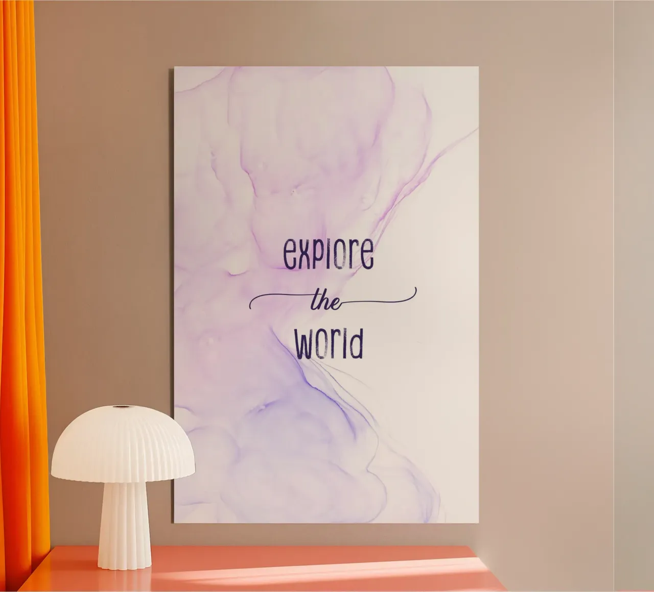 Explore the world | floating colors alluminio dibond da Melanie Viola