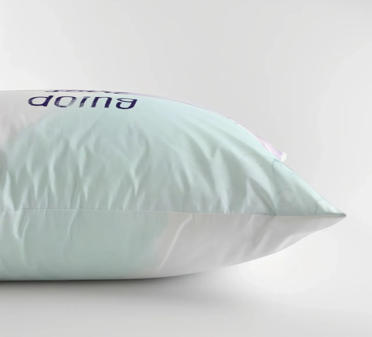 Stop wishing start doing | floating colors cuscino da Melanie Viola