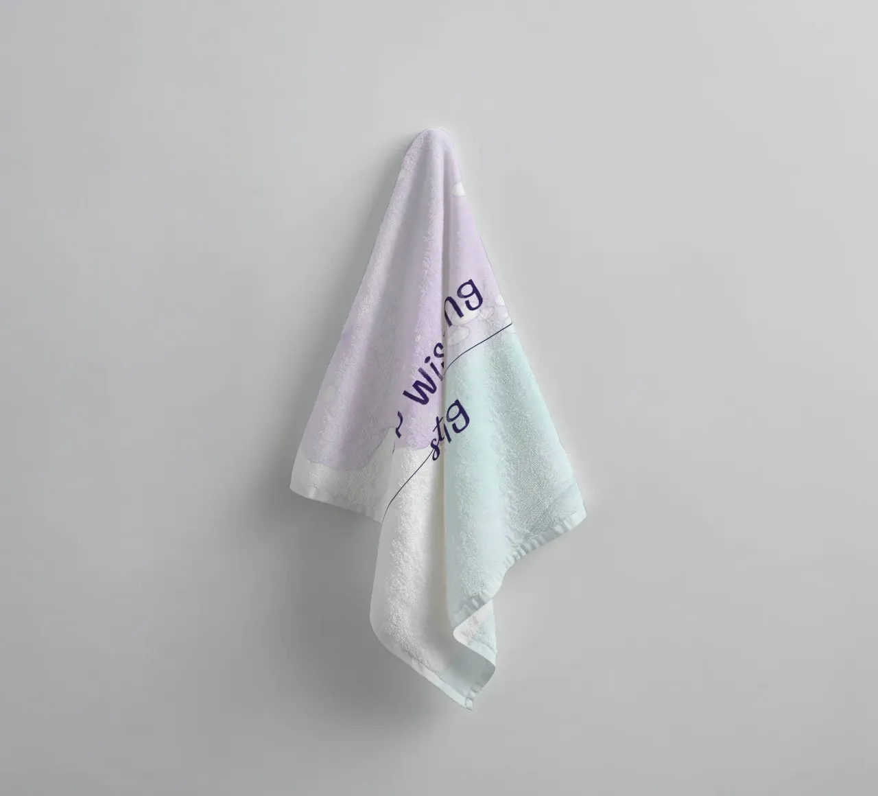 Stop wishing start doing | floating colors asciugamano da bagno da Melanie Viola