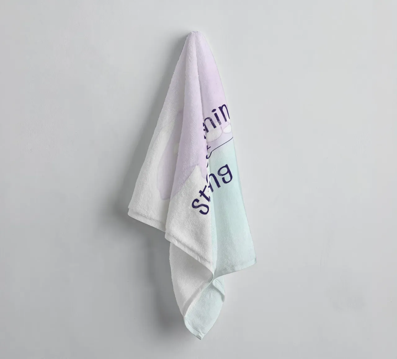 Stop wishing start doing | floating colors asciugamano da bagno da Melanie Viola