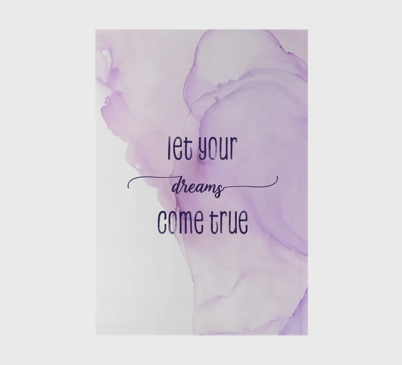 Let your dreams come true | floating colors notebook by Melanie Viola
