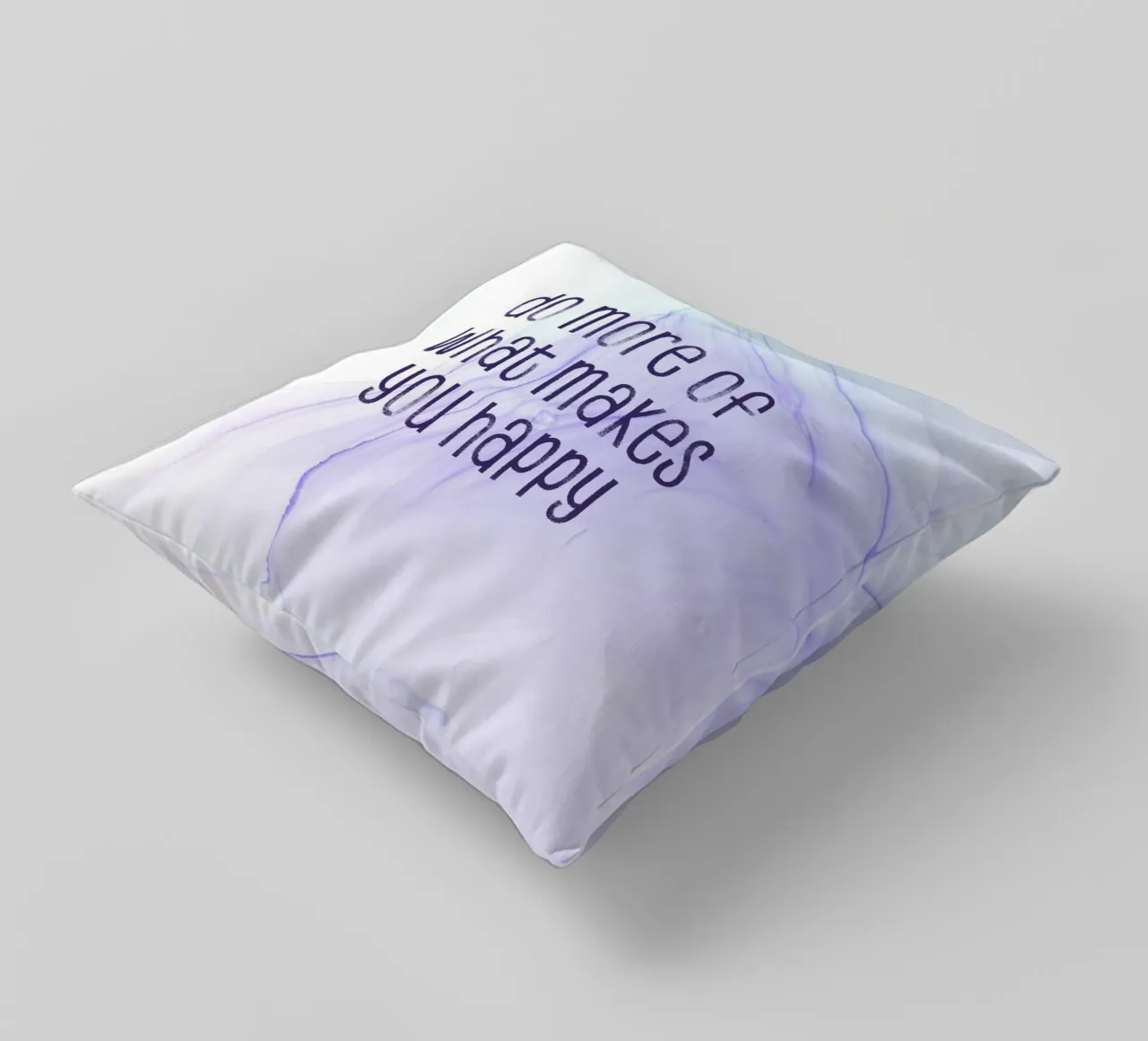 Do more of what makes you happy | floating colors cuscino da Melanie Viola