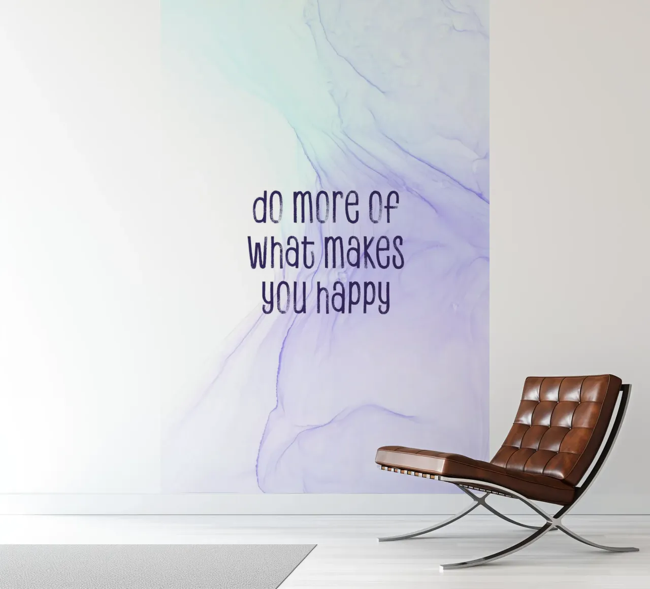 Do more of what makes you happy | floating colors papel para pared de Melanie Viola