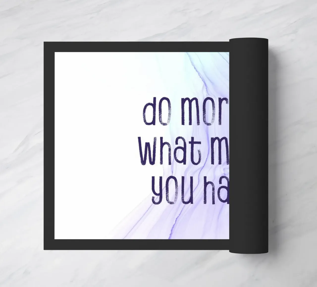 Do more of what makes you happy | floating colors paillasson de Melanie Viola