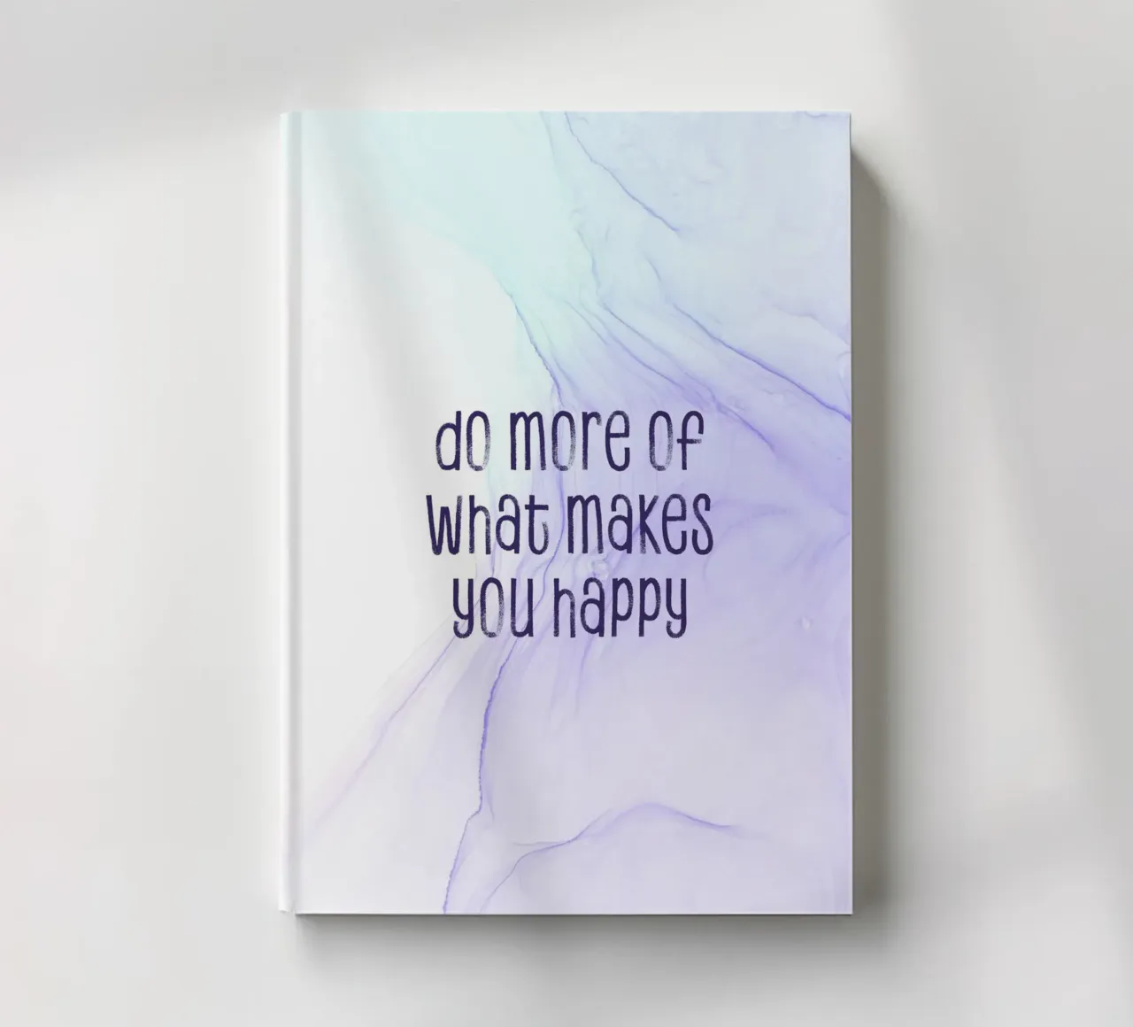 Do more of what makes you happy | floating colors notebook by Melanie Viola