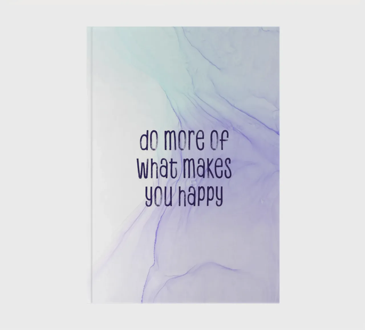 Do more of what makes you happy | floating colors notebook by Melanie Viola