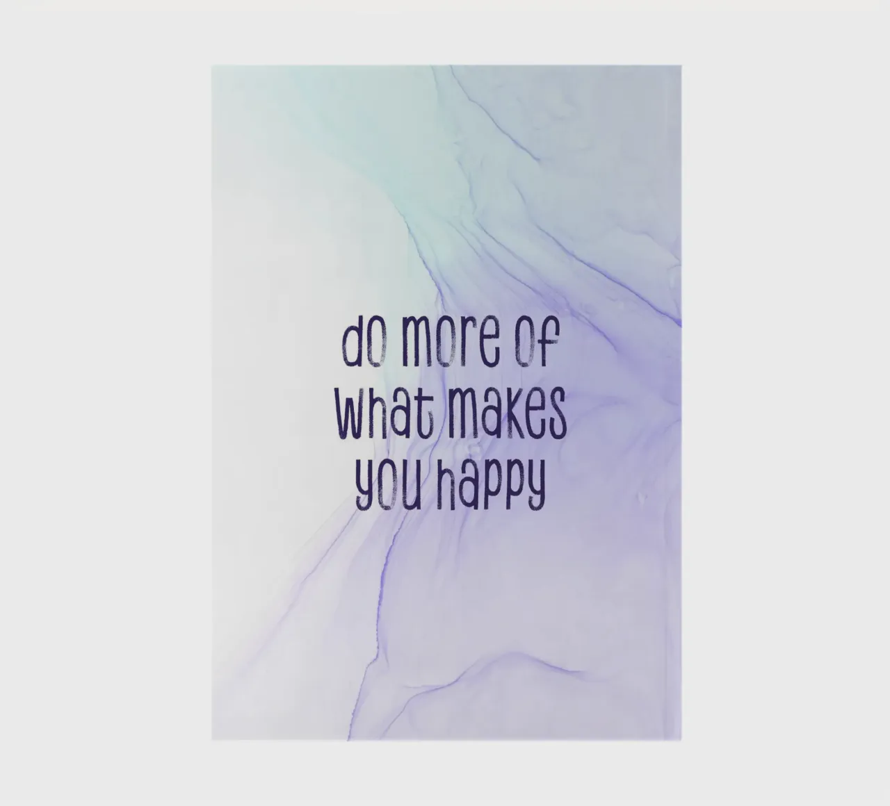 Do more of what makes you happy | floating colors notebook by Melanie Viola
