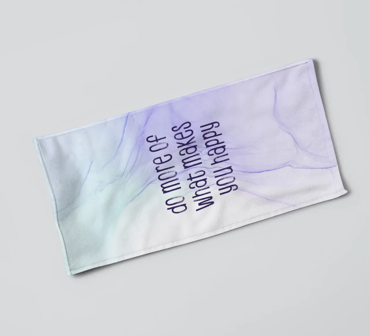 Do more of what makes you happy | floating colors asciugamano da bagno da Melanie Viola