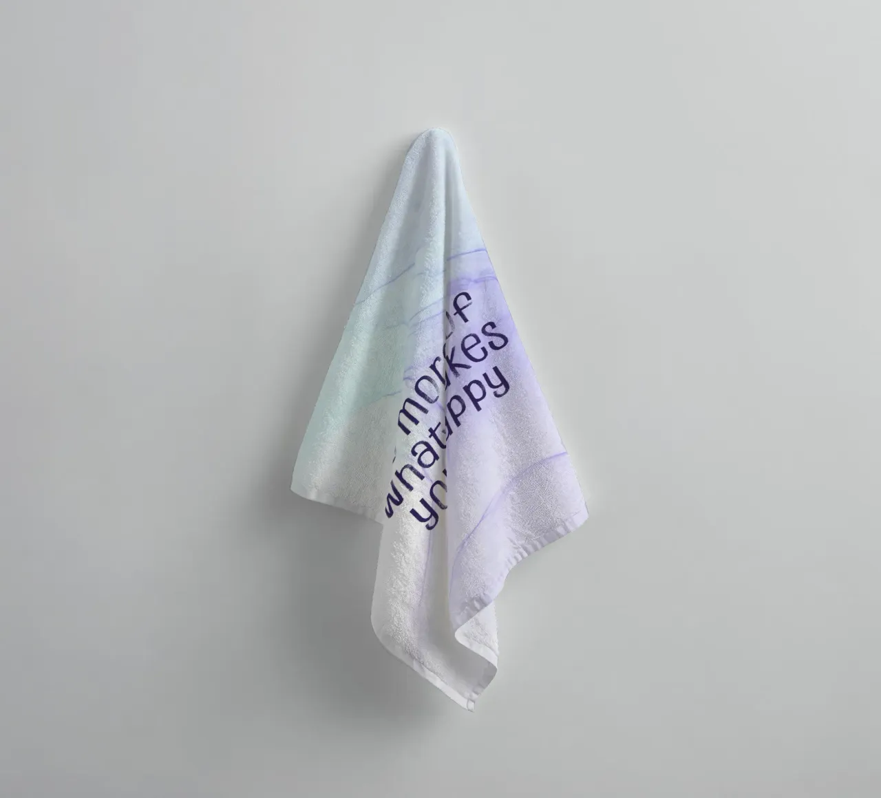 Do more of what makes you happy | floating colors asciugamano da bagno da Melanie Viola