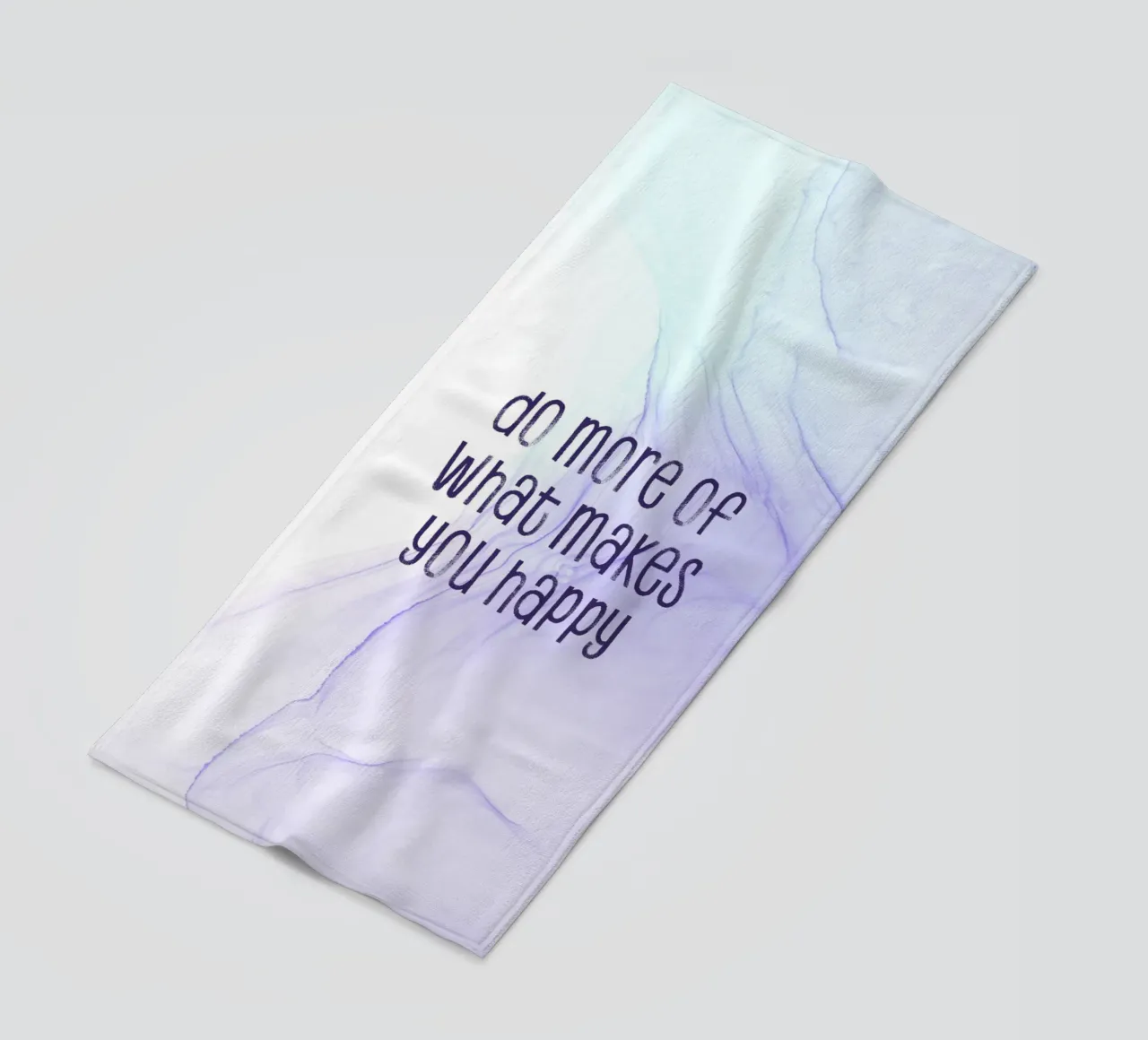 Do more of what makes you happy | floating colors strandhanddoek van Melanie Viola