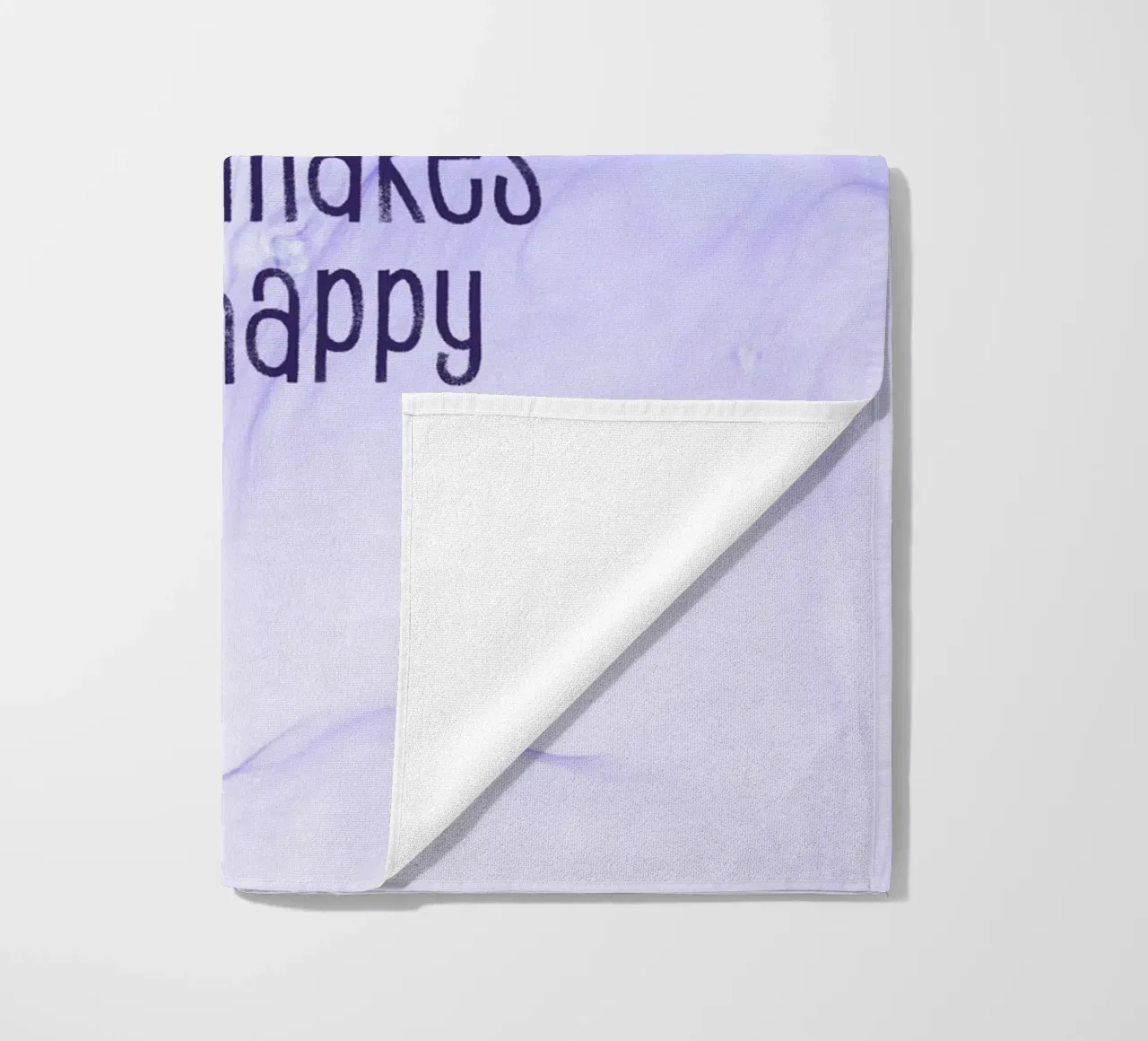 Do more of what makes you happy | floating colors strandhanddoek van Melanie Viola
