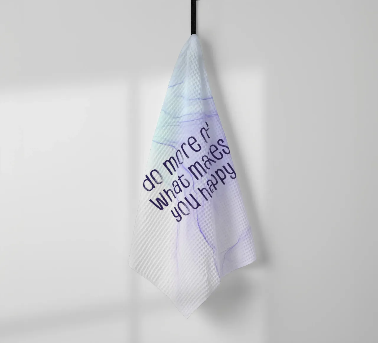 Do more of what makes you happy | floating colors canovaccio da cucina da Melanie Viola