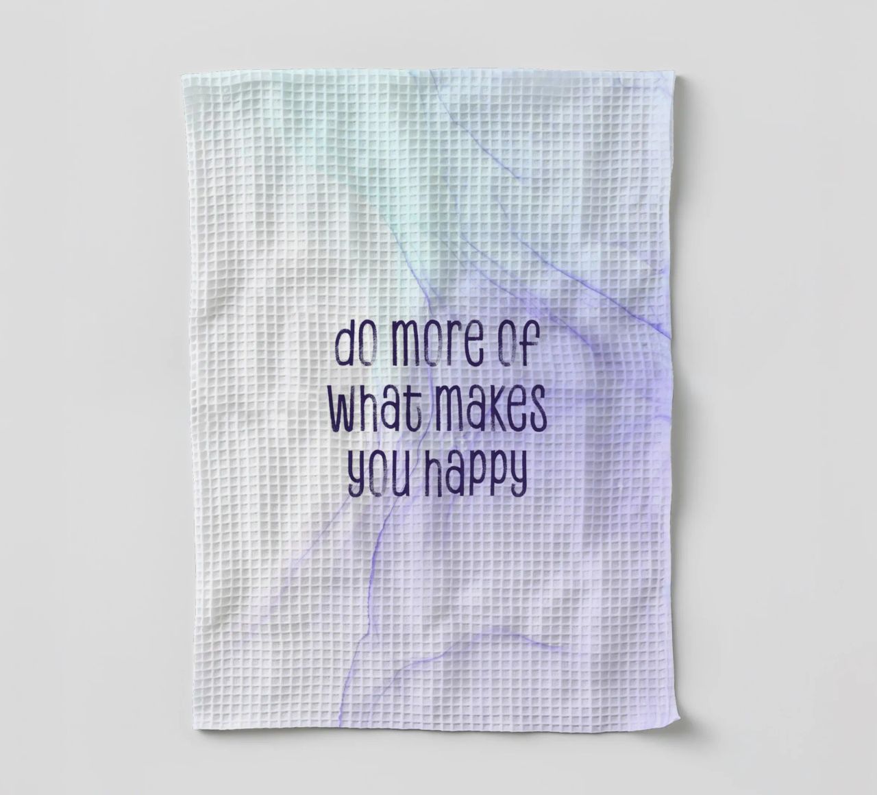 Do more of what makes you happy | floating colors canovaccio da cucina da Melanie Viola
