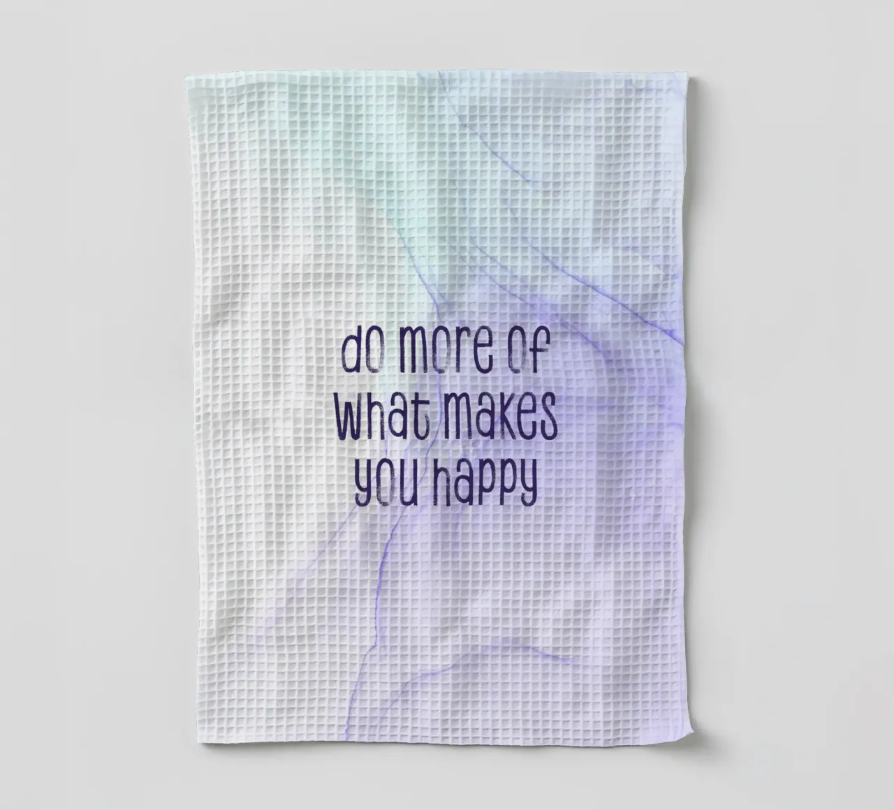 Do more of what makes you happy | floating colors canovaccio da cucina da Melanie Viola