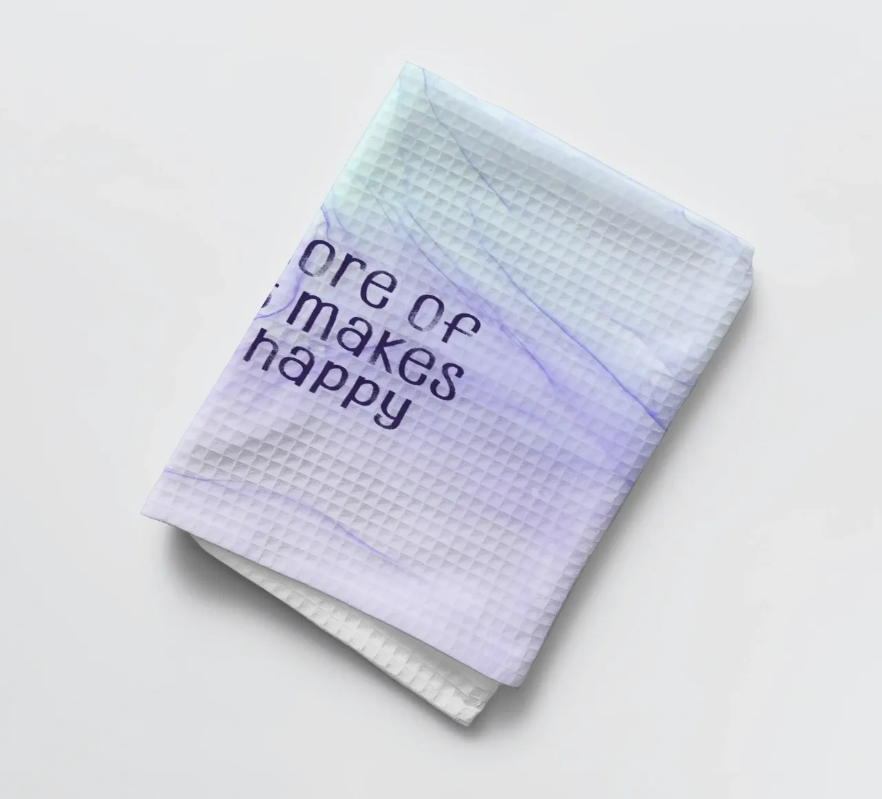 Do more of what makes you happy | floating colors canovaccio da cucina da Melanie Viola