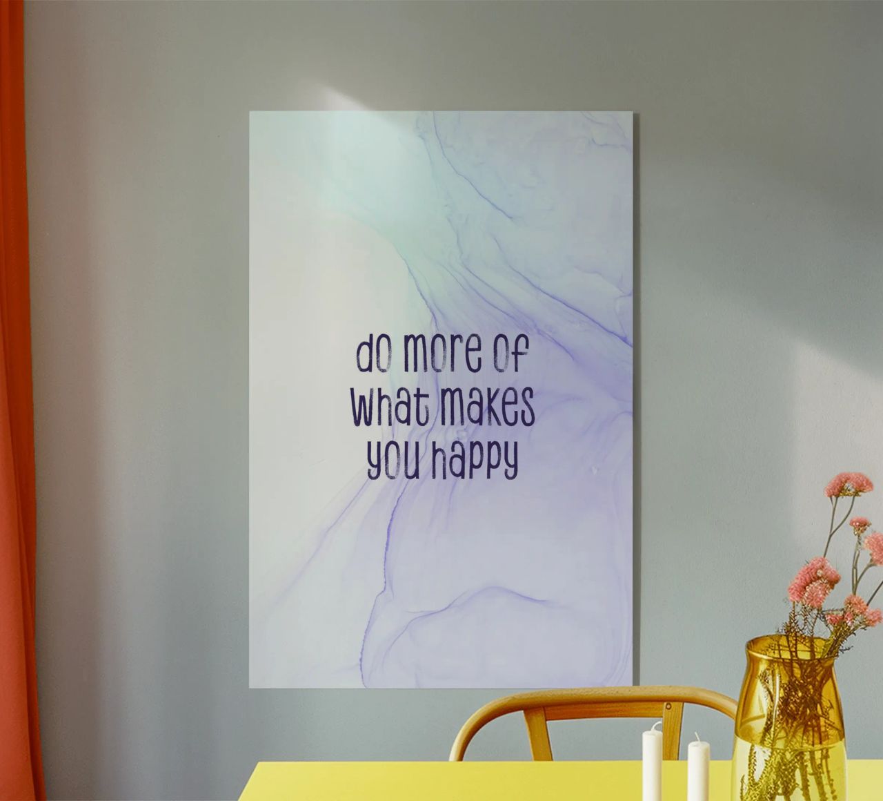 Do more of what makes you happy | floating colors plexiglass da Melanie Viola