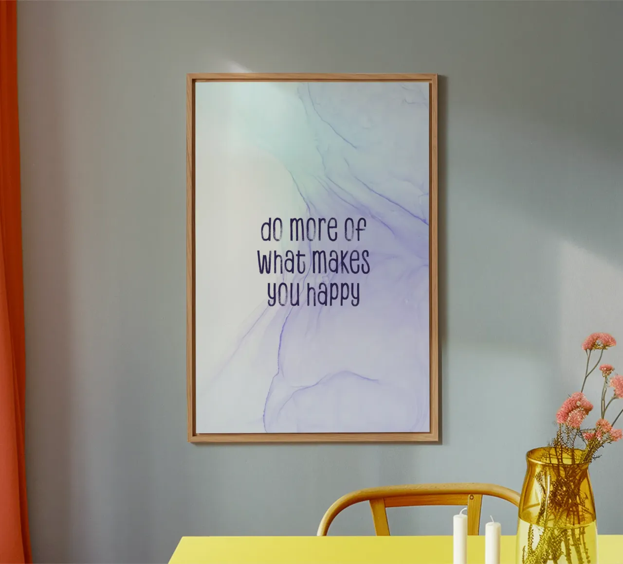 Do more of what makes you happy | floating colors alluminio dibond da Melanie Viola