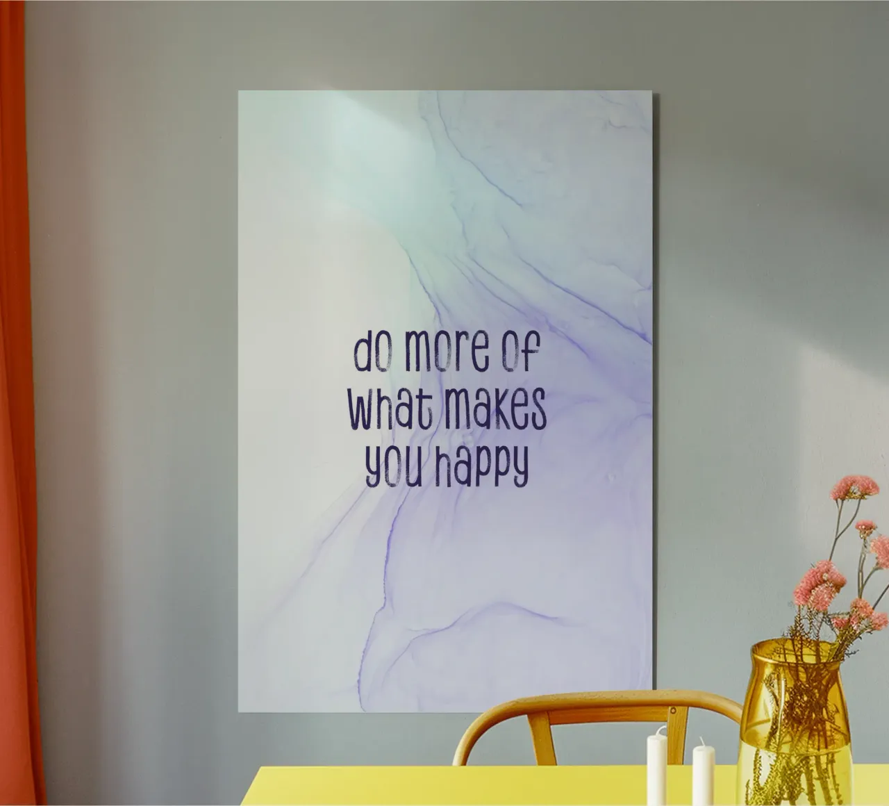 Do more of what makes you happy | floating colors alluminio dibond da Melanie Viola