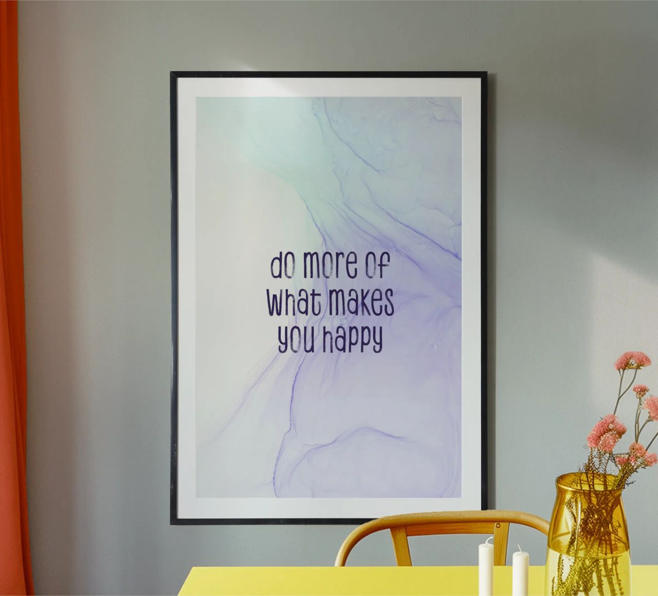 Do more of what makes you happy | floating colors carta hahnemühle da Melanie Viola