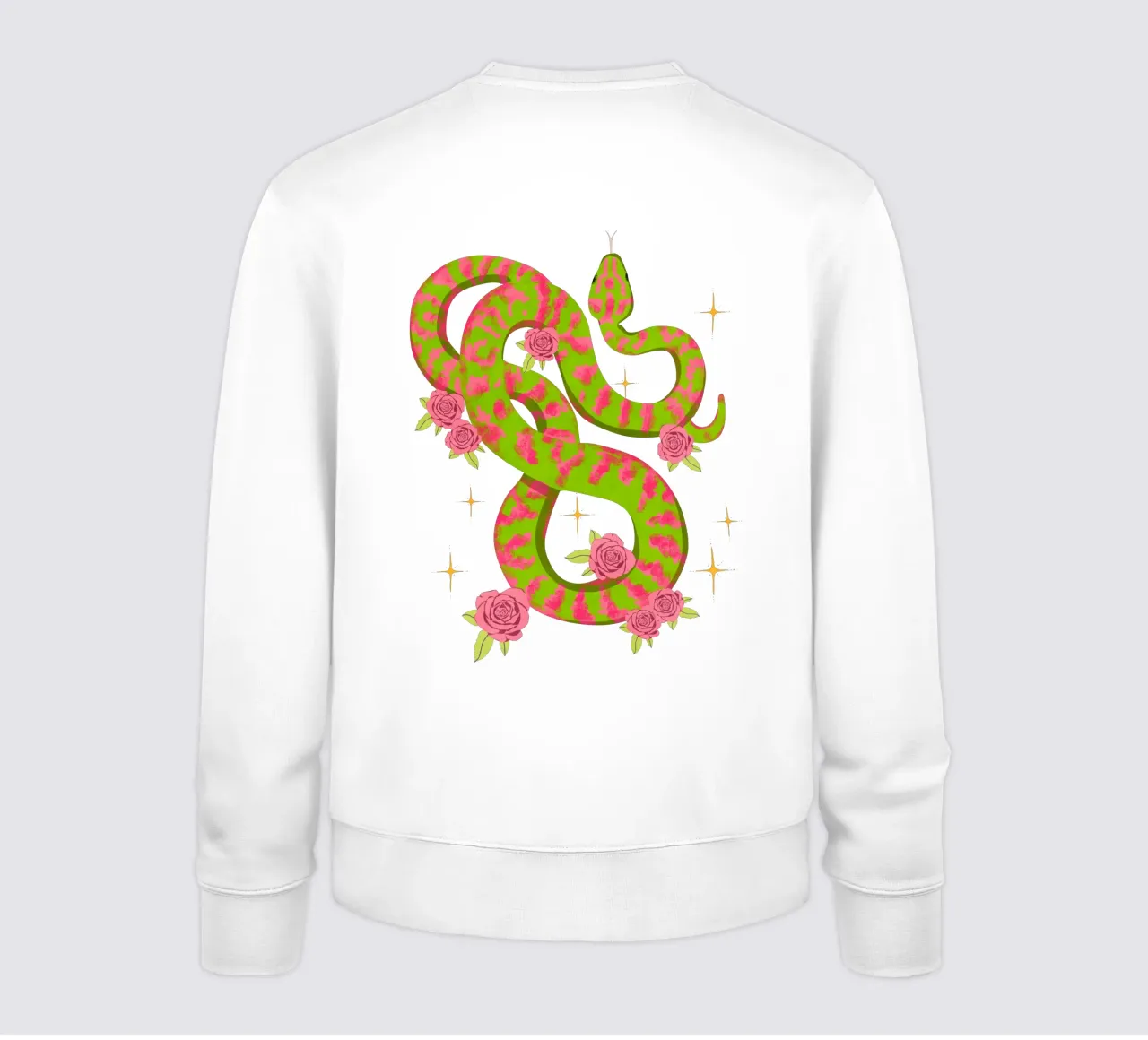 Serpente con rose felpa da Illustration Raissa Oltmanns