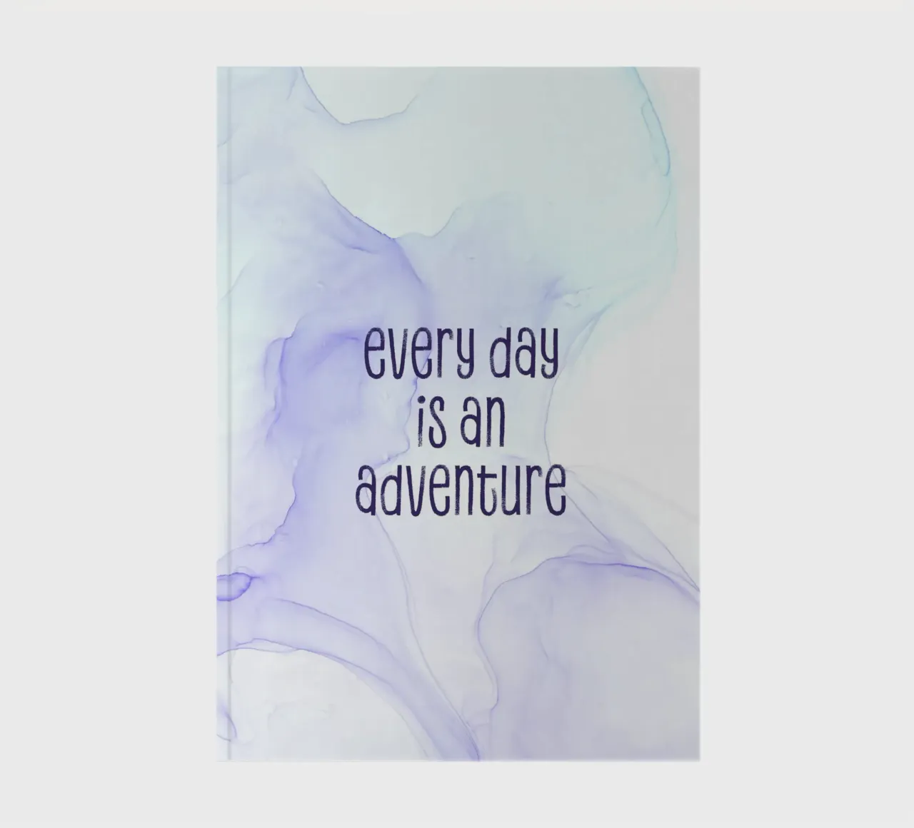 Every day is an adventure | floating colors notebook by Melanie Viola