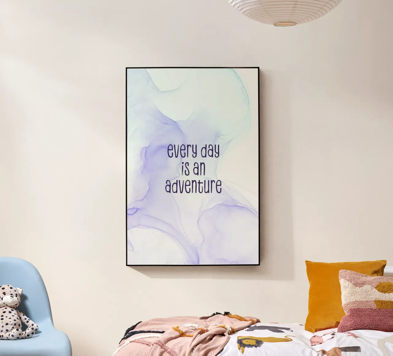 Every day is an adventure | floating colors plexiglass da Melanie Viola