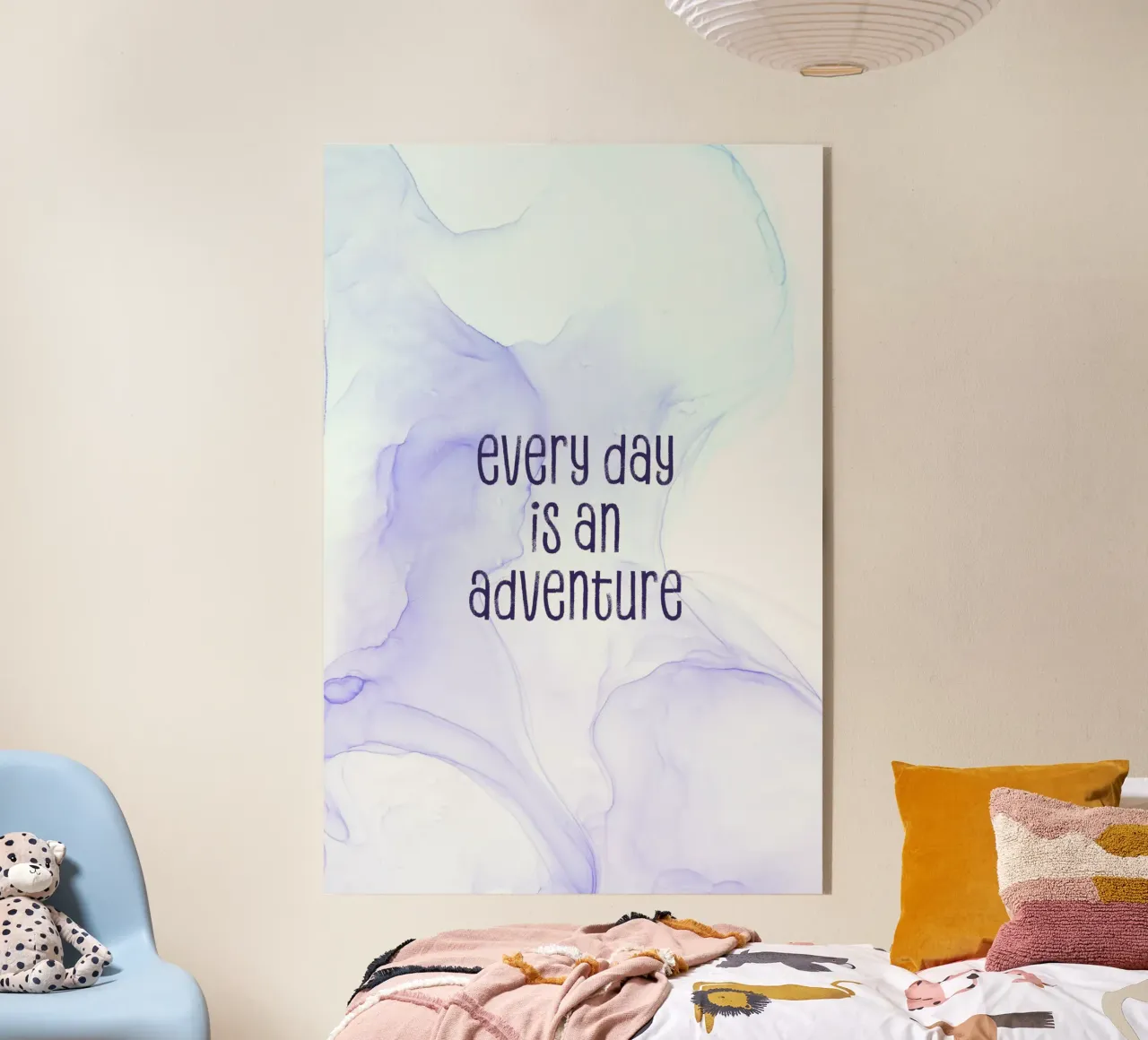 Every day is an adventure | floating colors plexiglass da Melanie Viola