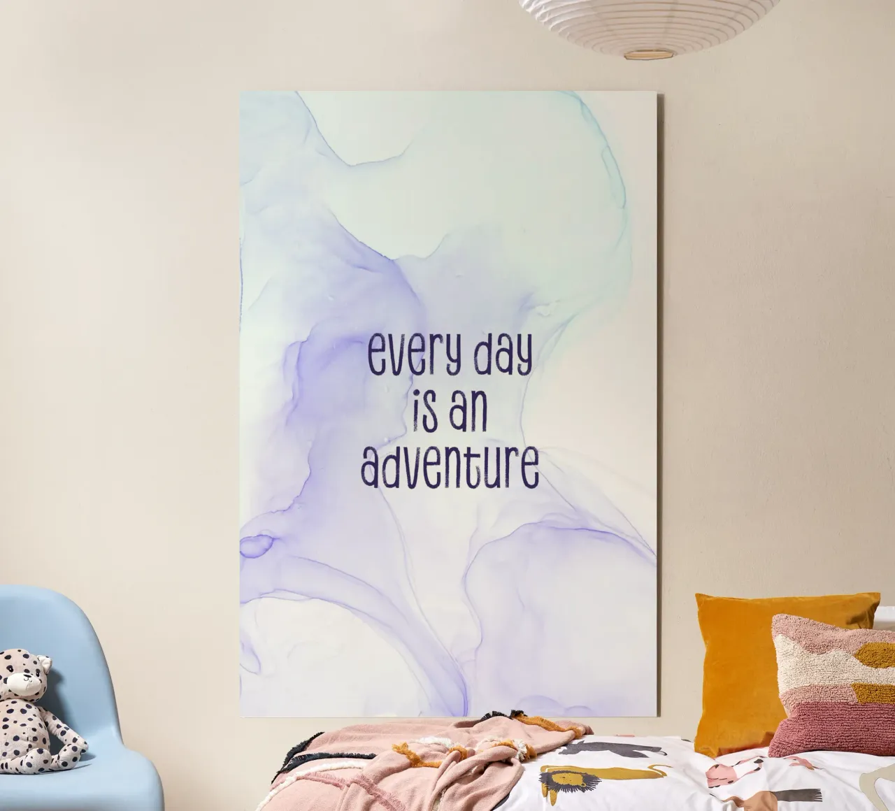 Every day is an adventure | floating colors alluminio dibond da Melanie Viola