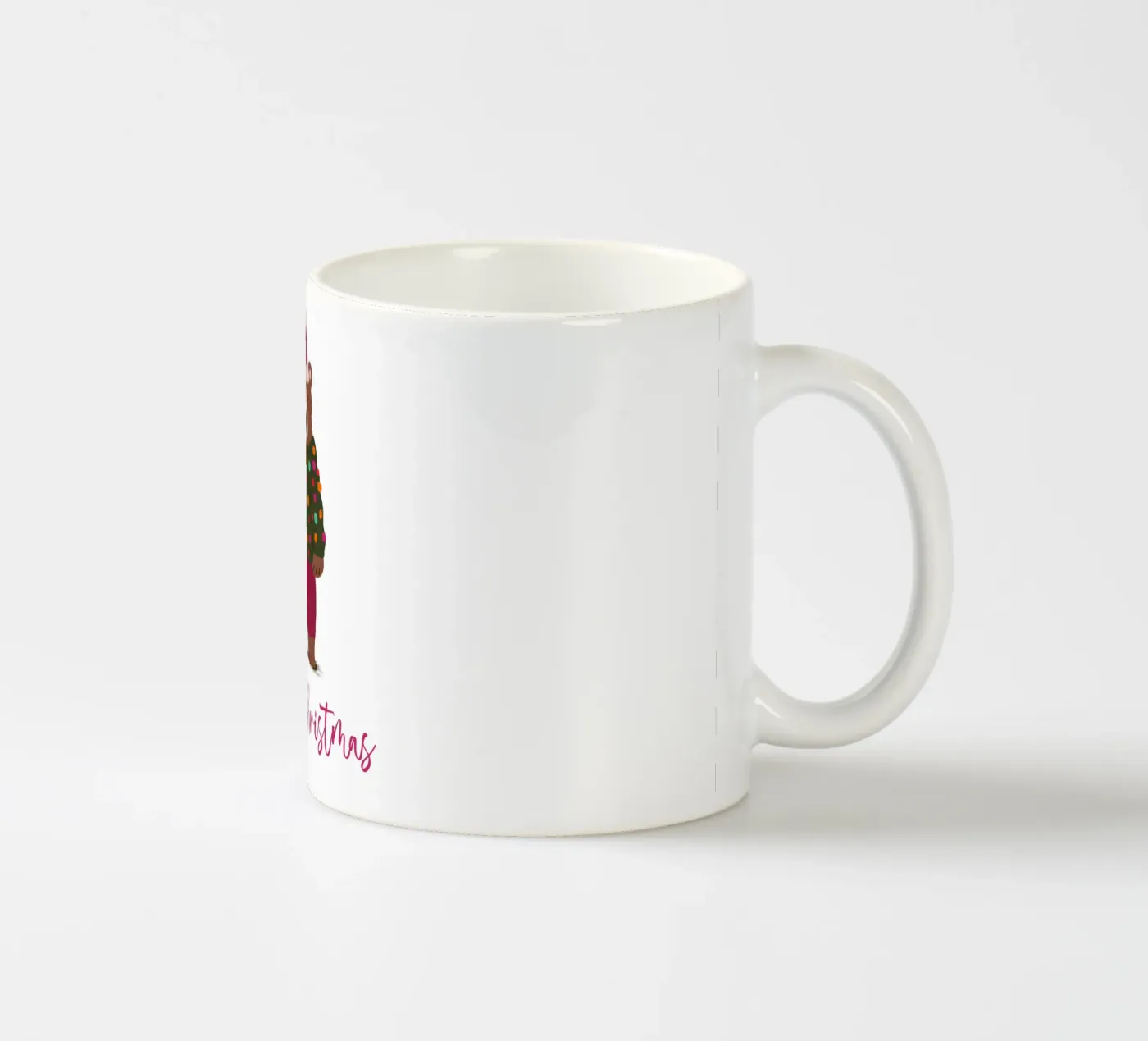 Christmas bear ceramic mug by Illustration Raissa Oltmanns
