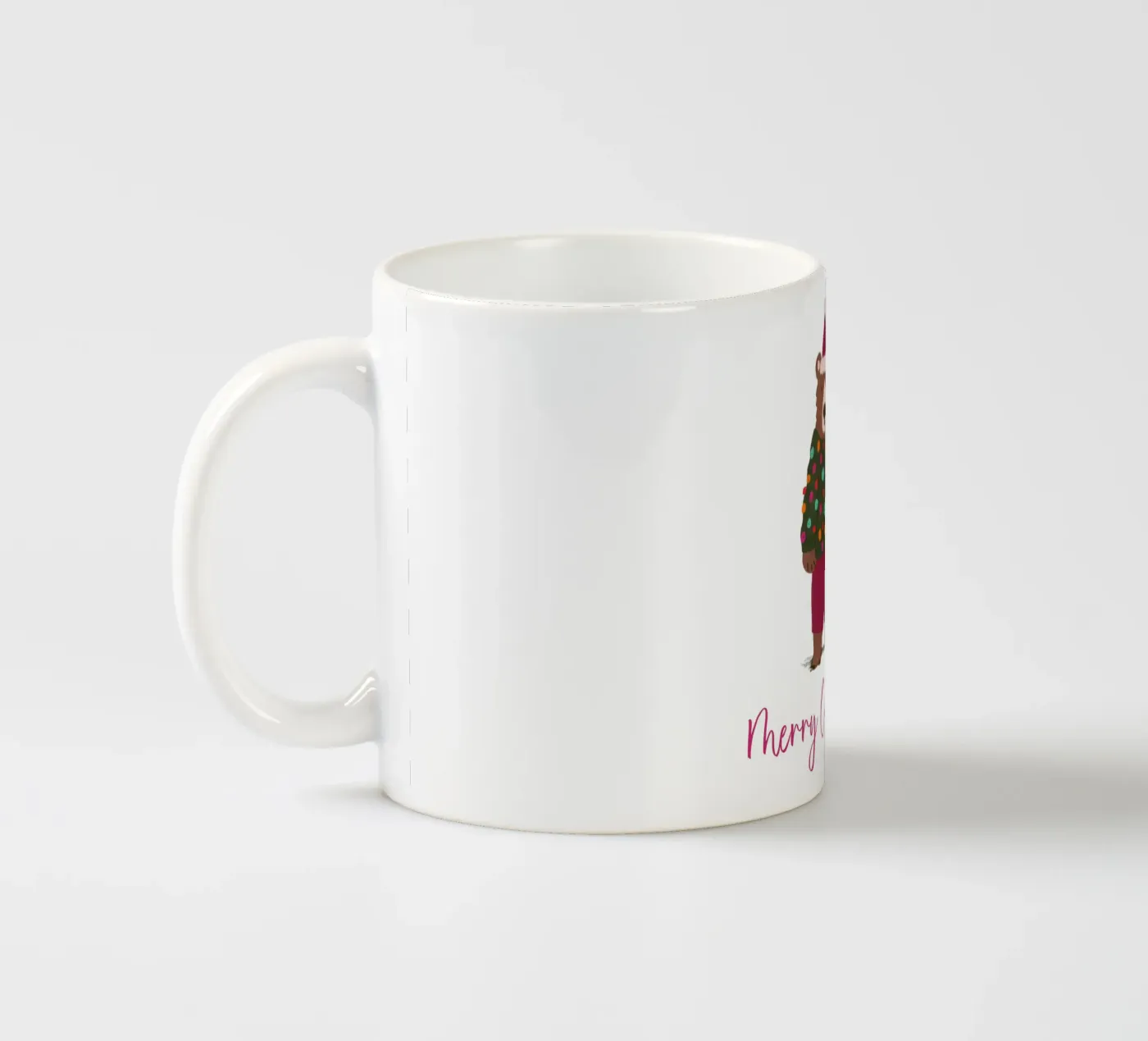 Christmas bear ceramic mug by Illustration Raissa Oltmanns