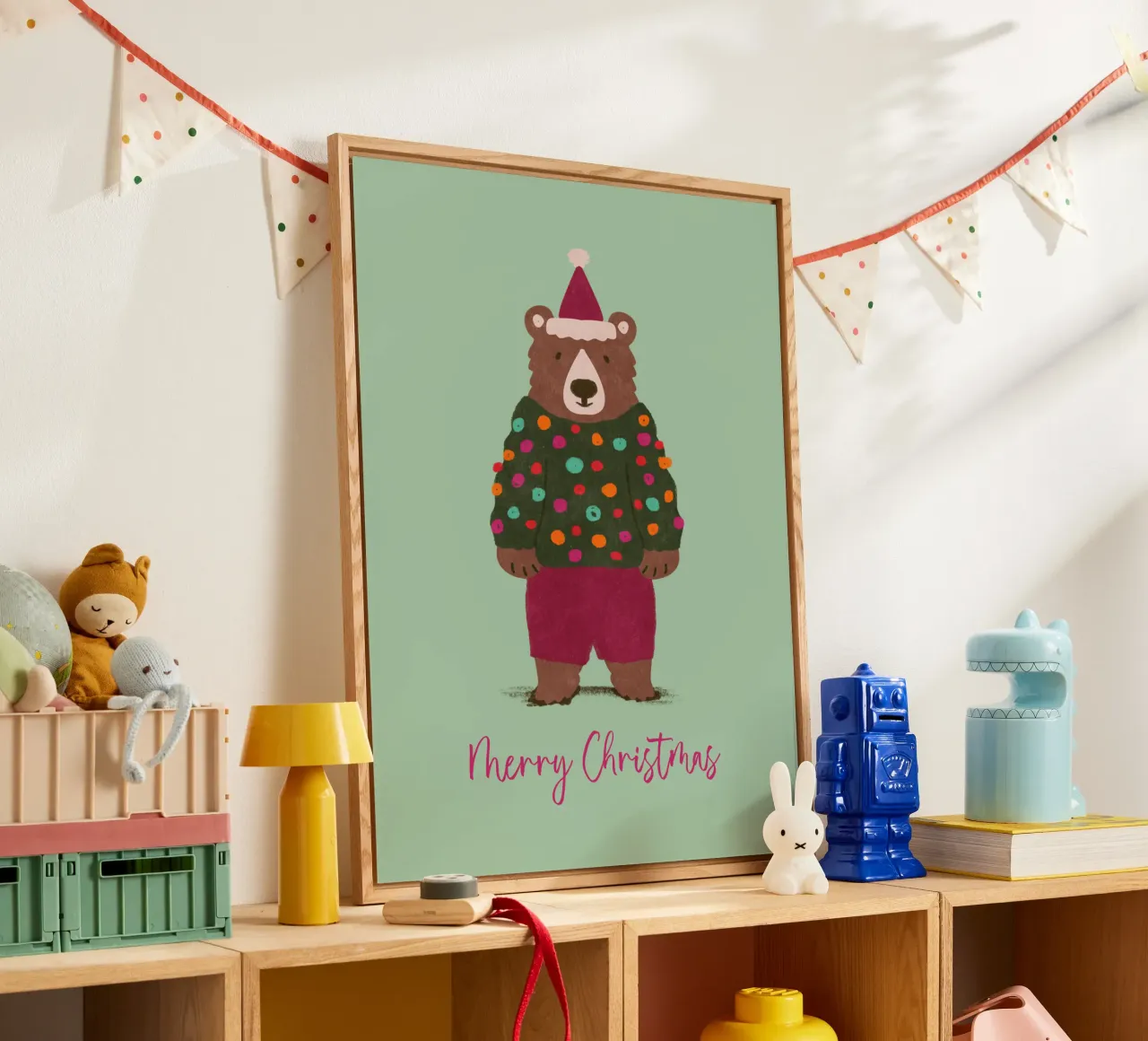 Orso di Natale plexiglass da Illustration Raissa Oltmanns