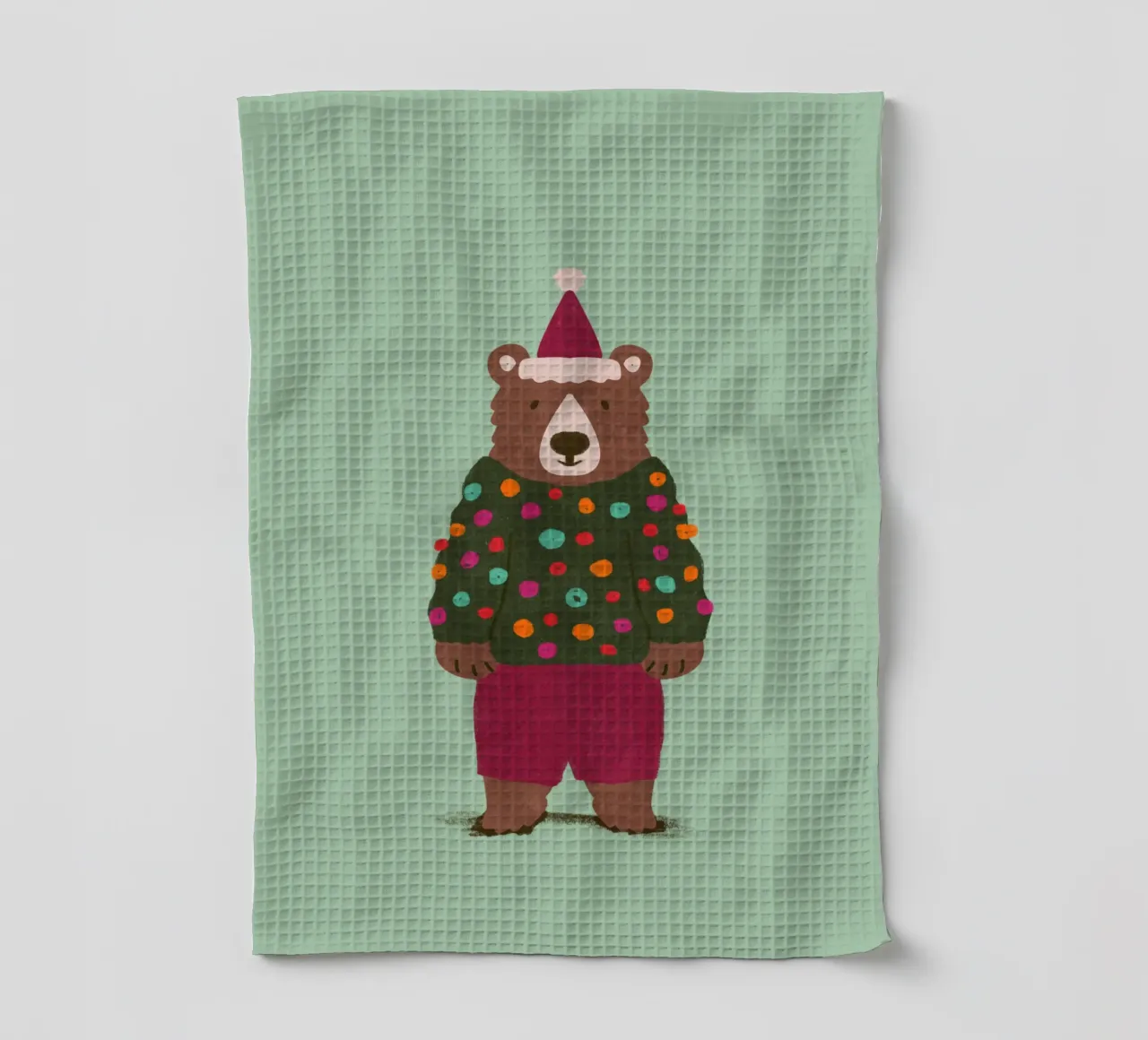 Orso di Natale canovaccio da cucina da Illustration Raissa Oltmanns