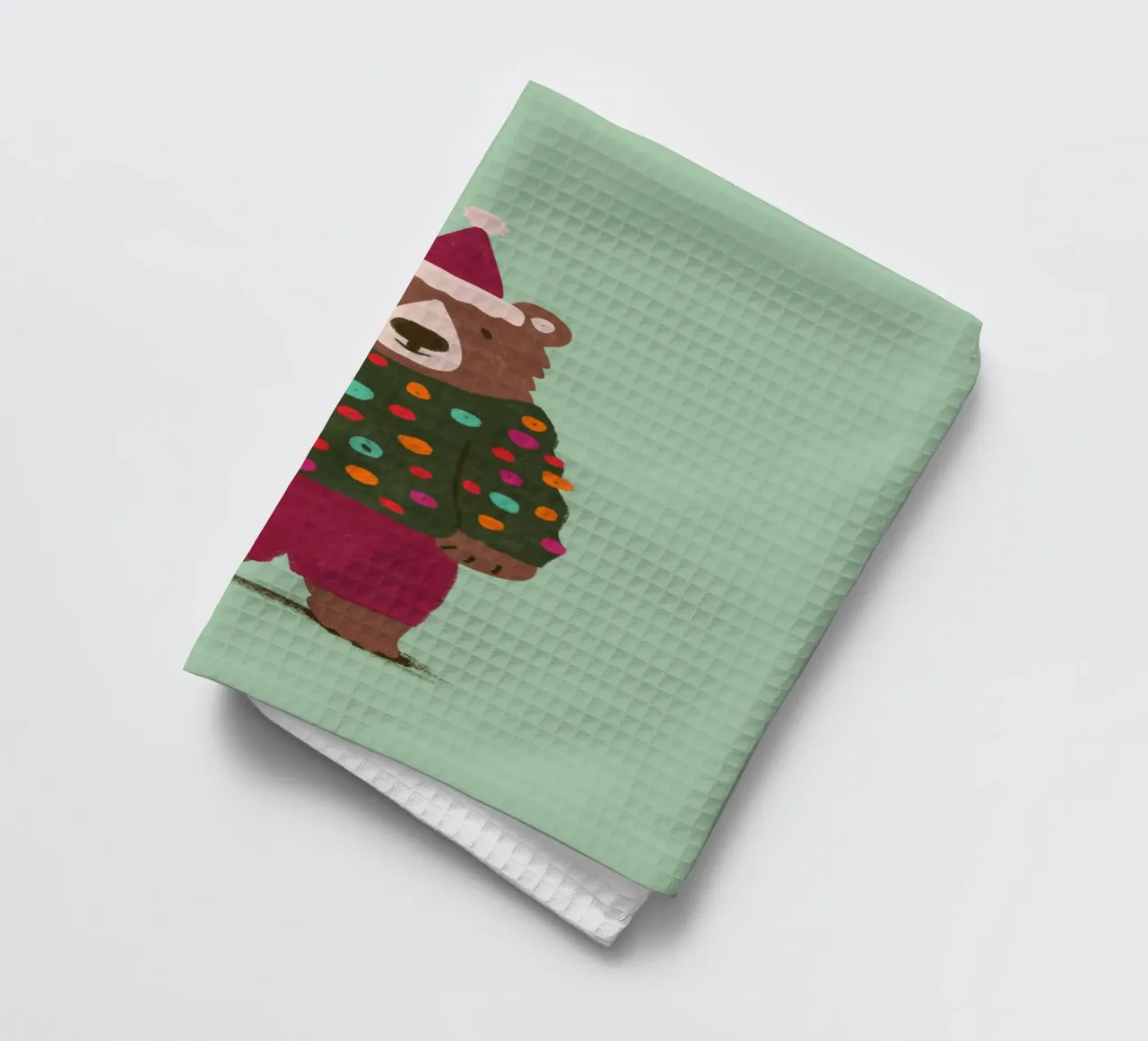 Orso di Natale canovaccio da cucina da Illustration Raissa Oltmanns