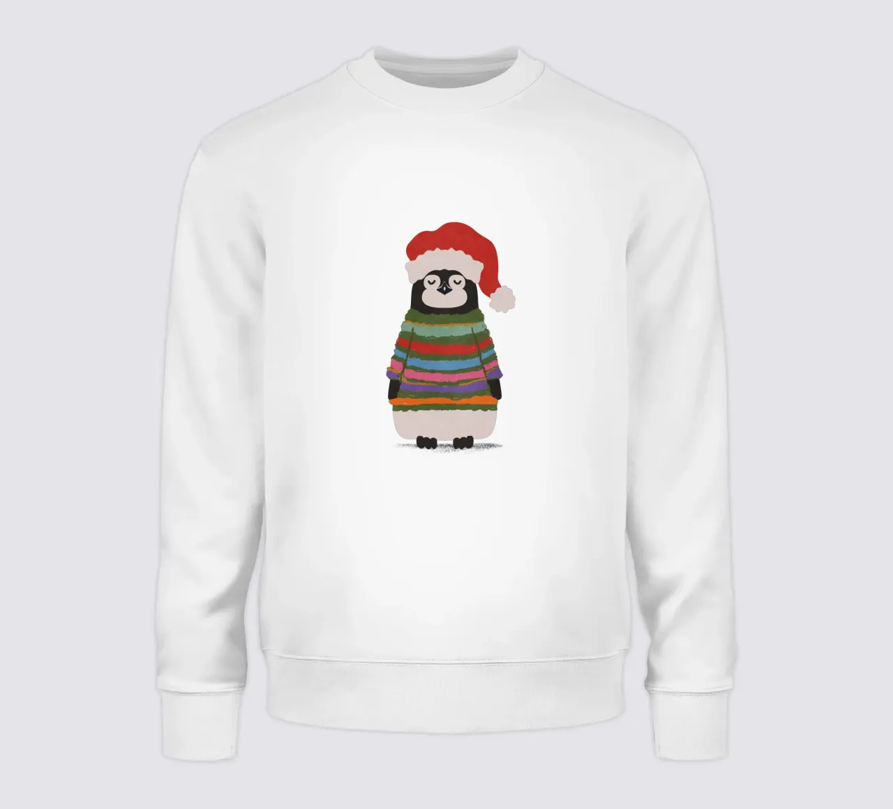 Weihnachtspinguin in Wollpullover felpa da Illustration Raissa Oltmanns
