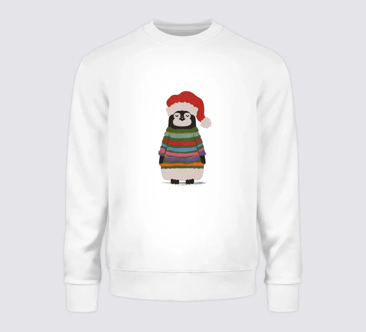 Weihnachtspinguin in Wollpullover sudadera de Illustration Raissa Oltmanns
