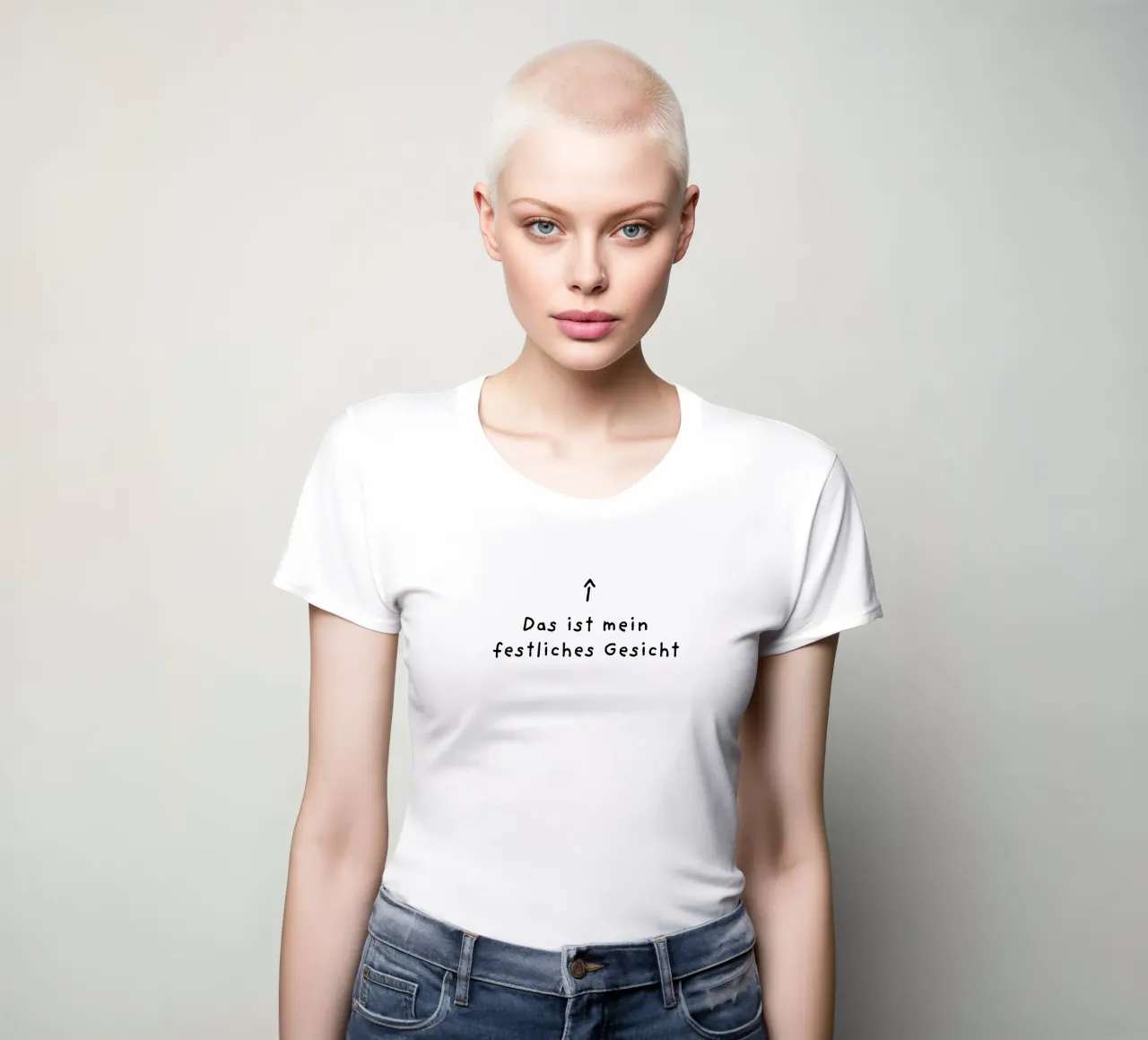 This is my festive face women's fitted t-shirt by LOVS DESIGN