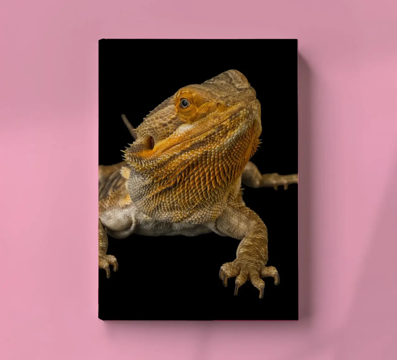 Bearded Dragon Poster, capturing the unique beauty and perso notebook by Curious Collections by Marielle Leenders