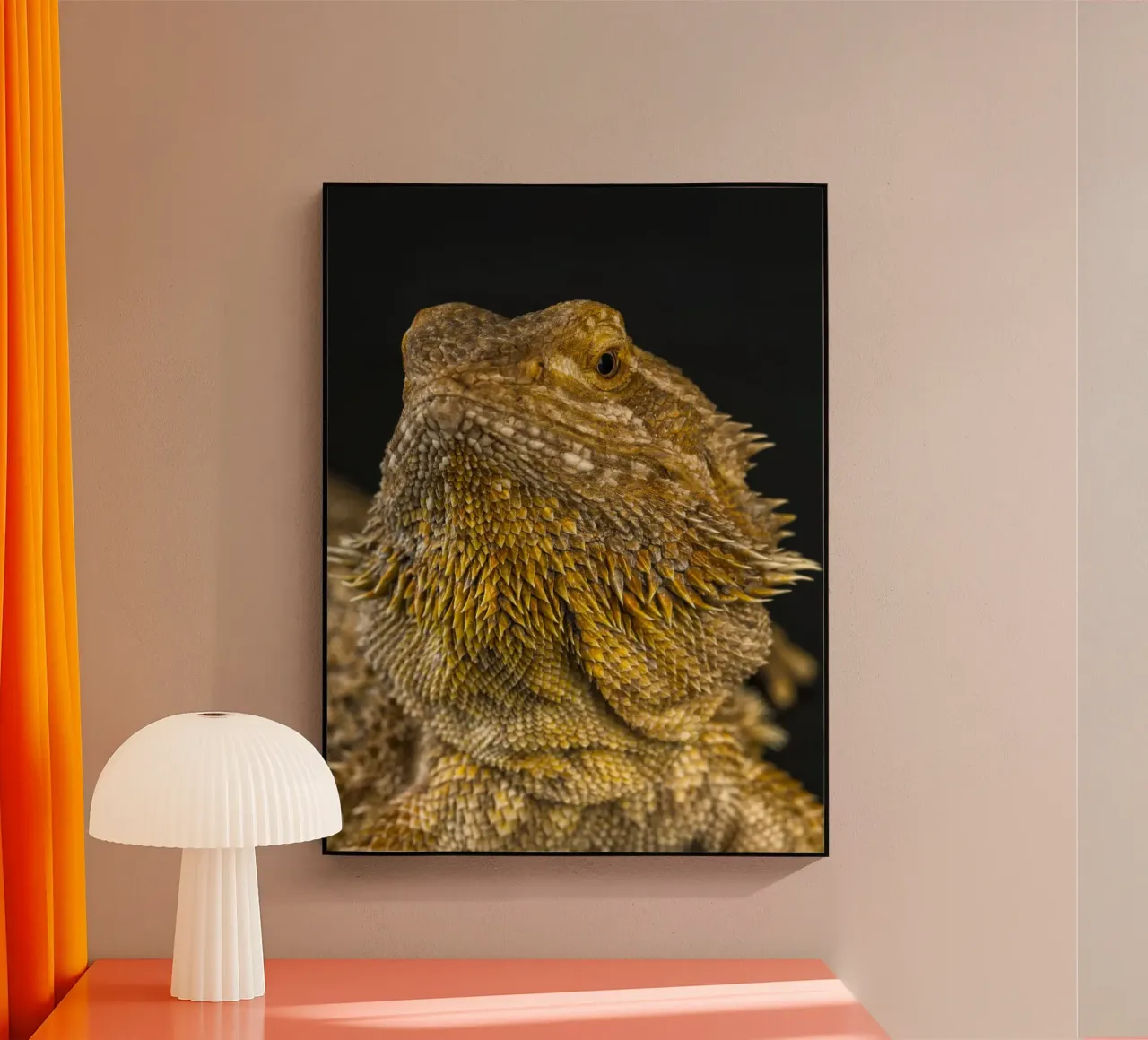 Bartagame Acryl-Glas von Curious Collections by Marielle Leenders