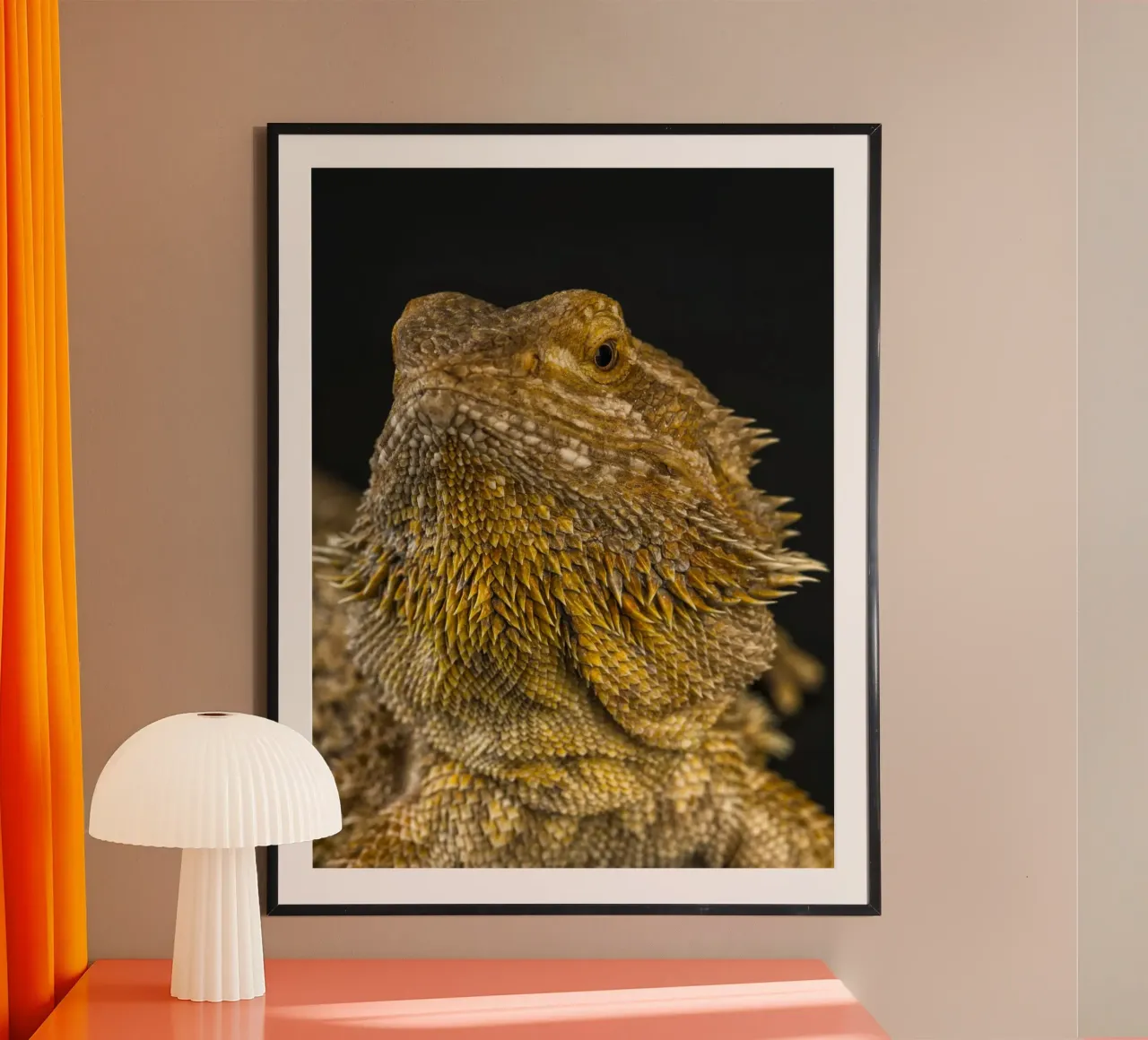 Drago barbuto poster da Curious Collections by Marielle Leenders