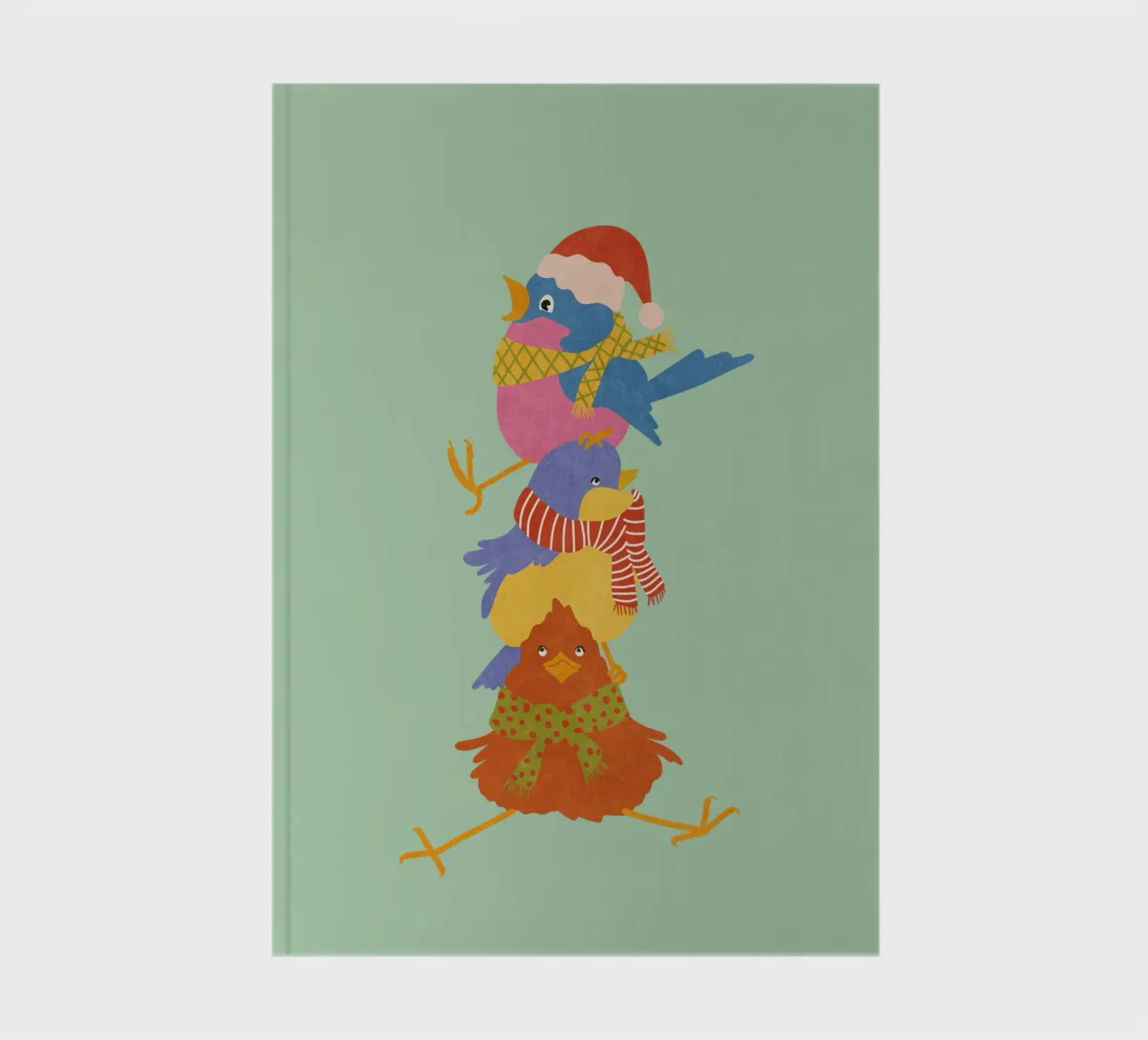 tre piccoli uccelli in inverno diario da Illustration Raissa Oltmanns