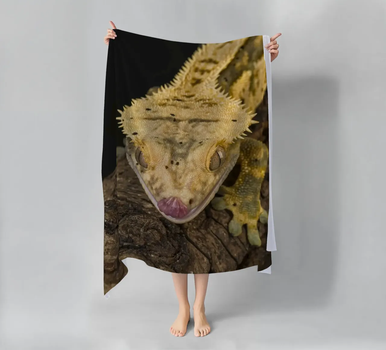 Geco crestato telo mare da Curious Collections by Marielle Leenders