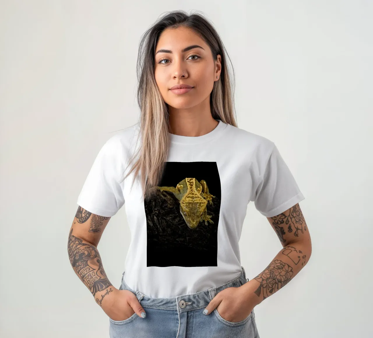 Geco crestato t-shirt da Curious Collections by Marielle Leenders