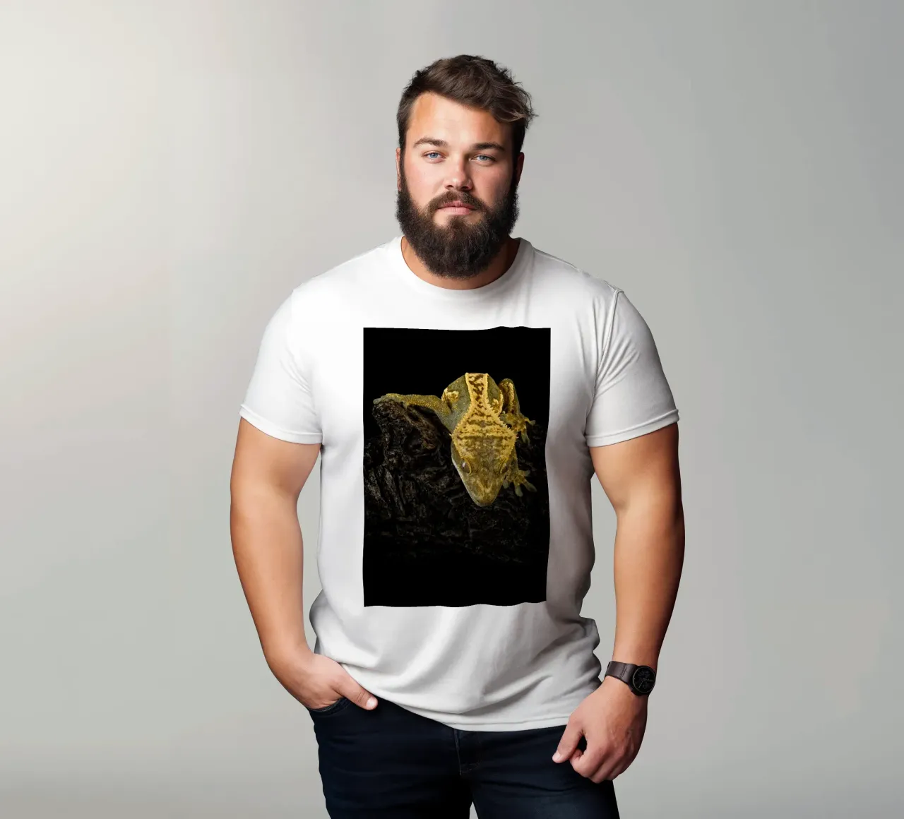 Geco crestato t-shirt da Curious Collections by Marielle Leenders