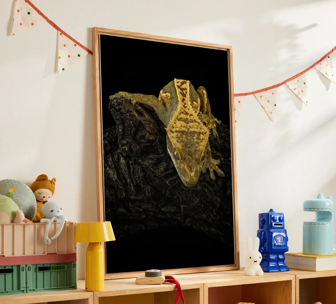 Haubengecko Acryl-Glas von Curious Collections by Marielle Leenders