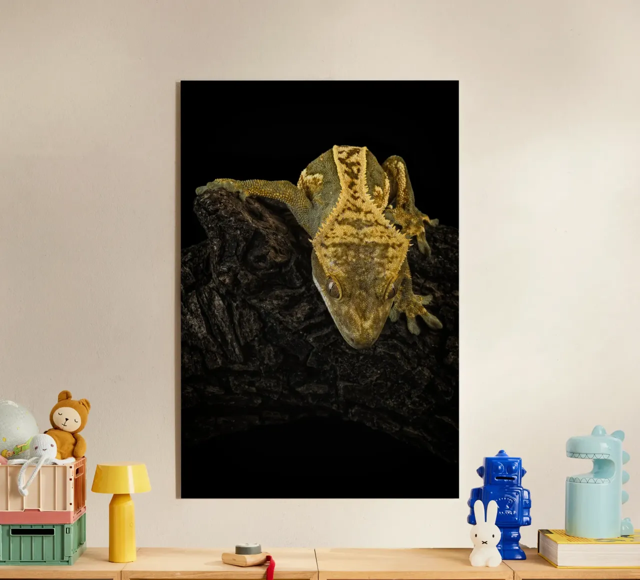 Haubengecko Acryl-Glas von Curious Collections by Marielle Leenders