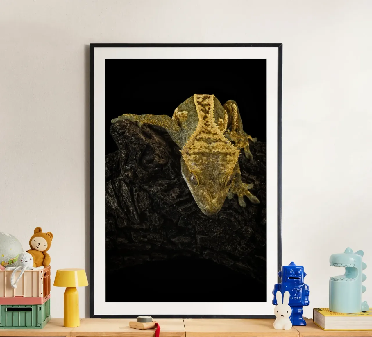 Geco crestato poster da Curious Collections by Marielle Leenders