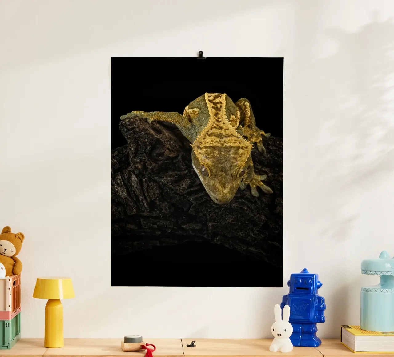 Geco crestato poster da Curious Collections by Marielle Leenders