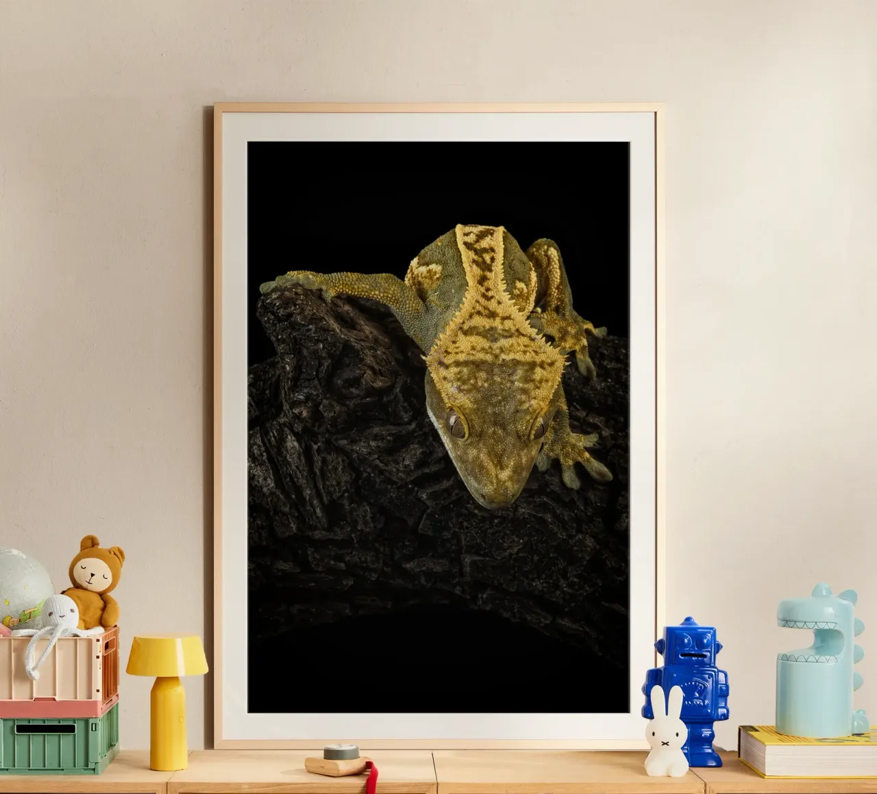 Geco crestato poster da Curious Collections by Marielle Leenders