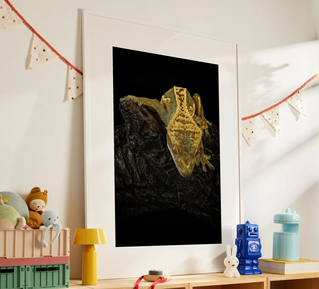 Geco crestato poster da Curious Collections by Marielle Leenders